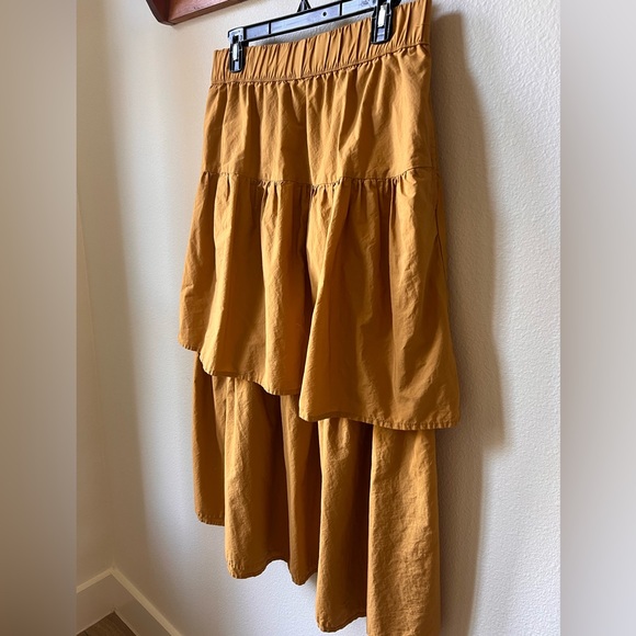 Who What wear tiered skirt mustard size M - Picture 4 of 6